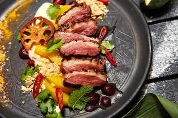 Roast duck salad