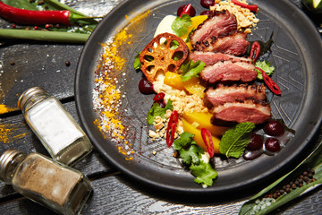 Roast duck salad