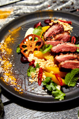 Roast duck salad