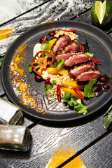 Roast duck salad