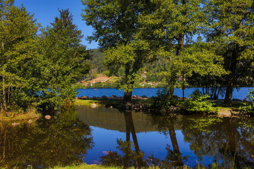 Fototapeta premium the Gerardmer lake in France