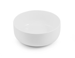 white bowl isolated on white background