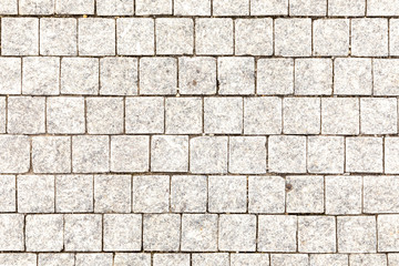 background of light grey cobble stones