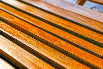 Wooden slats. Natural wood lath line arrange pattern texture bac