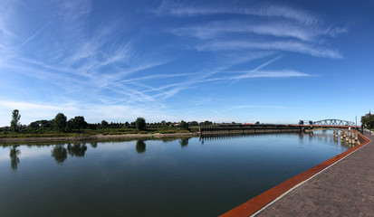 Panorama from the IJssel river in Zutphen