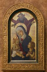 Pseudo Pier Francesco Fiorentino: God the Father blesses the Virgin and Child with St. John