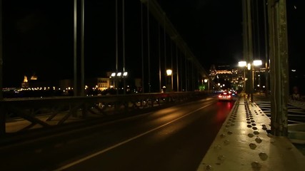 blur abstract bokeh of street city night light background.