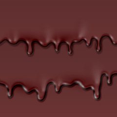 Realistic melting cream, vector illustration