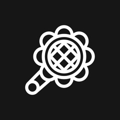 Brooch icon. Flat design isolated vector illustrations