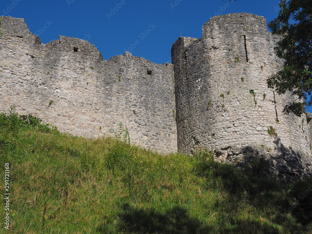 Poster chepstow castle ruins in chepstow