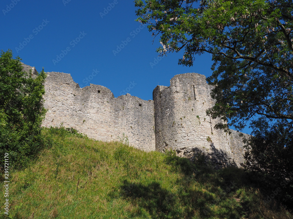 Poster chepstow castle ruins in chepstow