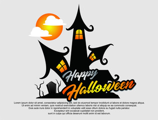 happy halloween castle