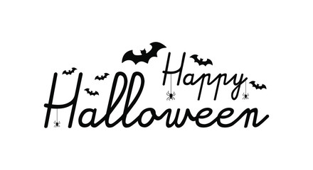 Happy Halloween message design background, vector illustration
