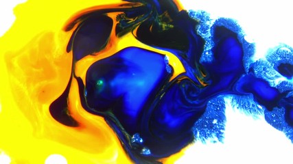 Very Nice Ink Abstract Psychedelic Paint Liquid Motion Background Texture Video.