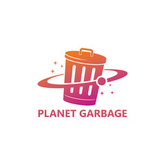 Planet Garbage Logo Template Design