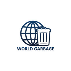 World Garbage Logo Template Design