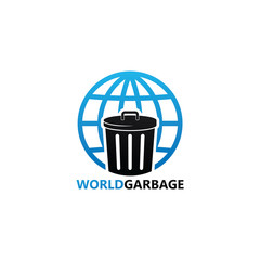 World Garbage Logo Template Design