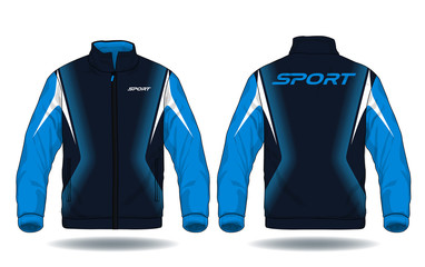 Vector illustration of sport jacket.	