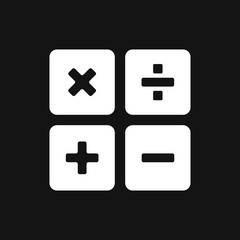 Calculator icon vector. Savings, finances sign, economy concept