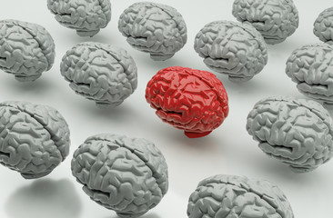 Gehirn - Konzept Demenz, Alter, Alzheimer