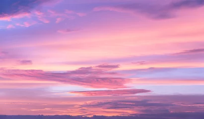 Muurstickers  Pink Sky Cover,Natural sky image,sky movement , fresh mood, sky picture © Ks