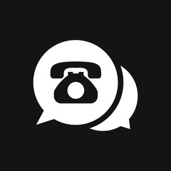 Obraz premium Call icon in trendy flat style isolated on background.
