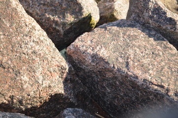 rocks in the water