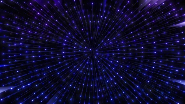 Circles Of Small Blue Lights Form An Abstract Video Backdrop Looping Seamlessly