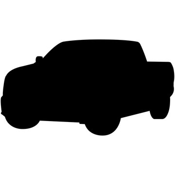 recommend clip art: Pickup Truck Silhouette Vector