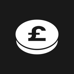 Coins Icon isolated on background. Money symbol