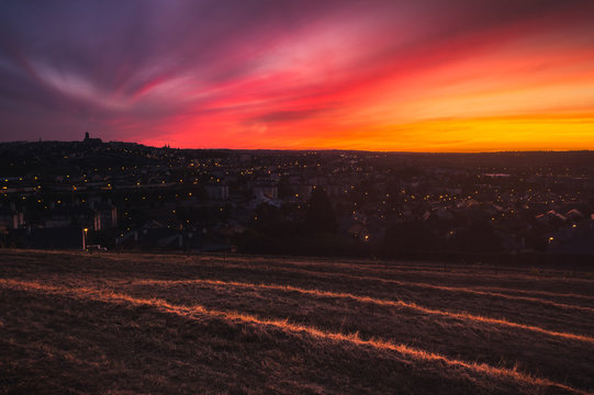 Coucher de soleil sur Rodez