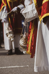 Censer in a procession, Holy Week