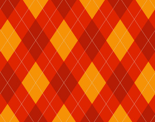 Orange Fall  Argyle Baclground