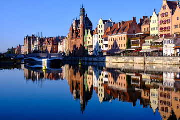 Naklejka na ściany i meble Impressions from Gdańsk (Danzig in German) a port city on the Baltic coast of Poland