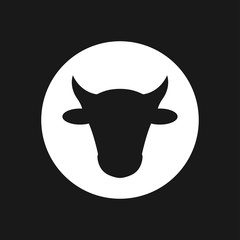 Cow icon. High quality symbol of animal for web design