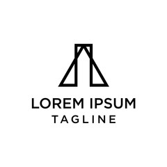 initial letter logo IA, AI logo template