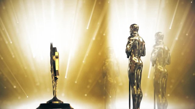 Award trophy with  space to nominate the title text