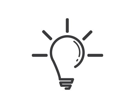 bulb logo vector ilustration