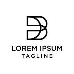 Obraz premium initial letter logo DB, BD logo template