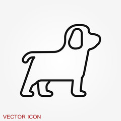 Dog icon. Vector element for your design