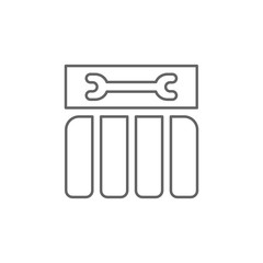 Repair tool icon. Element of swimming poll thin line icon