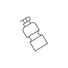 Water bottle icon. Element of swimming poll thin line icon