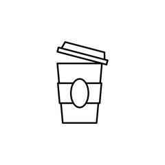 Workplace, coffee icon. Element of workplace thin line icon