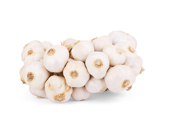 Garlic. Group isolated on white background.