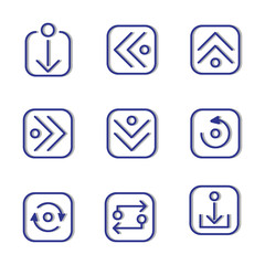 Arrow icon set 6 include arrow,interface,esential,web