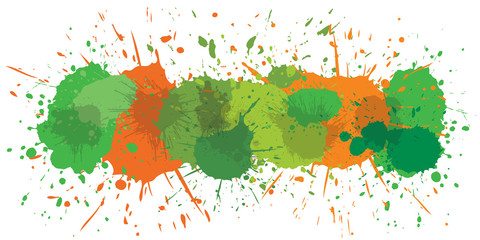 Paint Splat - Irish Colors