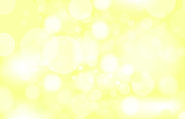 Fototapeta na wymiar Bokeh on the yellow background. Vector blured abstract texture with lot of bubble. concept nature summer warm wallpaper