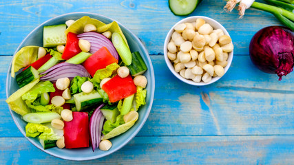Healthy Vegetarian or Vegan Macadamia Nut Salad