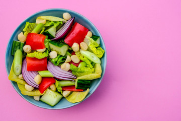 Healthy Vegetarian or Vegan Macadamia Nut Salad