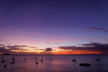 les Trois-Ilets, Martinique, FWI - Sunset in Anse Mitan